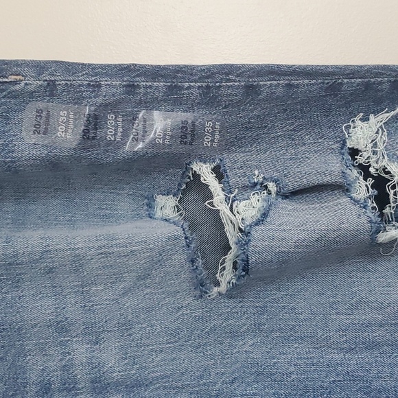 GAP Denim Universal Slim Distressed Boyfriend Ankle Jeans 20/35R - Picture 8 of 11